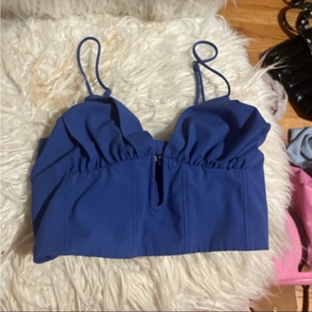 Zara royal blue top
